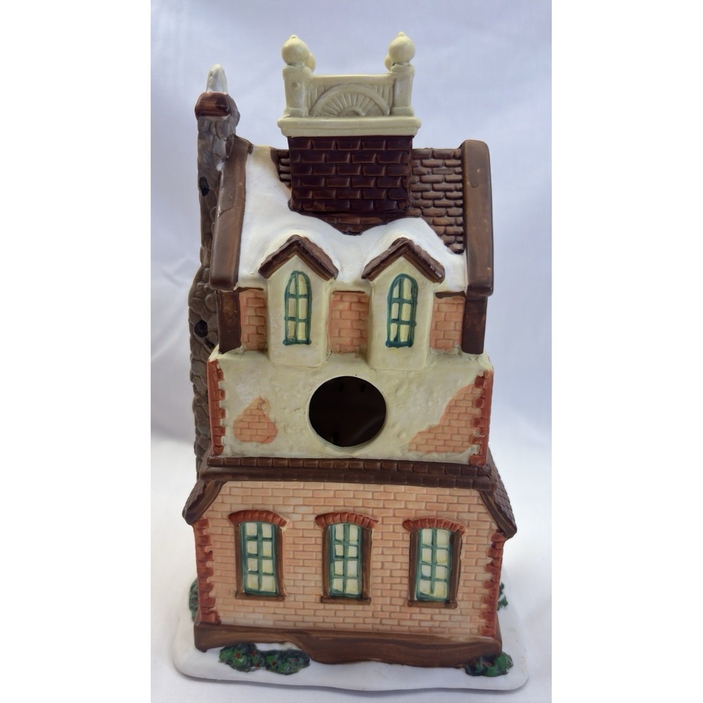 Santa's Workbench Lighted Porcelain Victorian House 44 Marlowe 2005 FR - 550